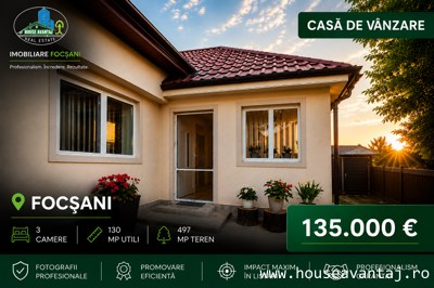 De vanzare case in Focsani VRANCEA, suprafata utila 130 mp