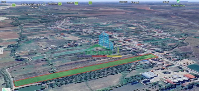 Proprietate industrială  de vânzare  11.574 mp teren, acces TIR-A7
